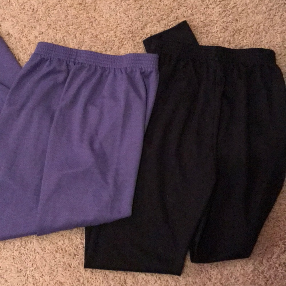 1 pair black and purple underpant longjohns kids